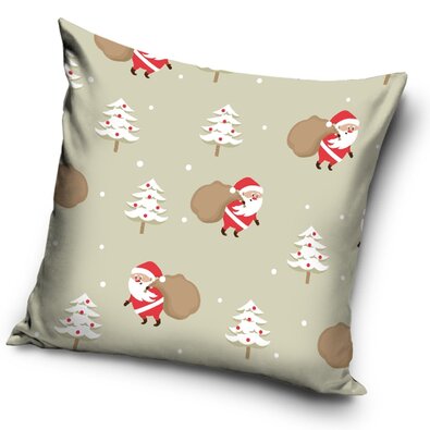 BedTex Božični prevlek za blazino Hohoho Santo, 40x 40 cm