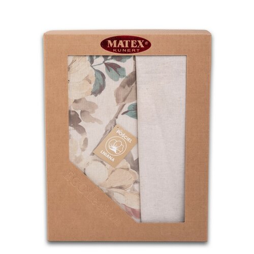 Rose pamut és len keverékből készült ágyneműhuzat, 160 x 200 cm, 2 db 70 x 80 cm