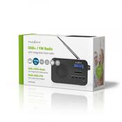 Nedis Rádioprijímač DAB+/FM, 3,6 W, čierna