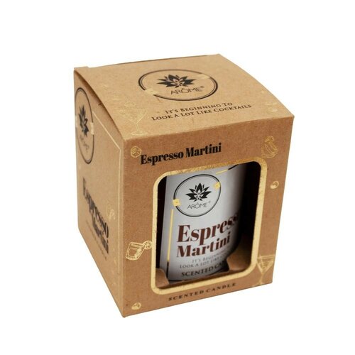 Lumânare parfumată în sticlă Arome EspressoMartini, 125 g