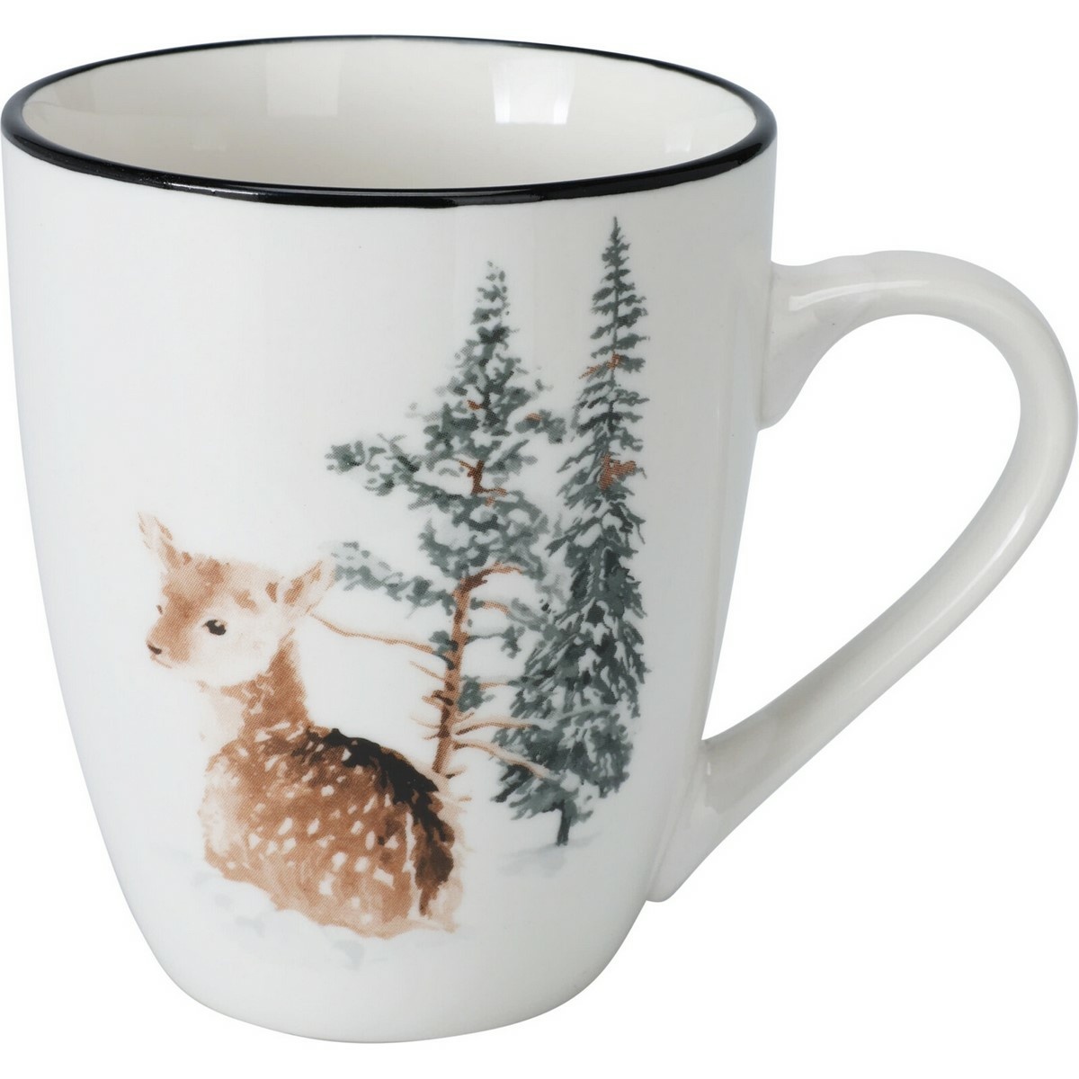 Kubek porcelanowy Winter Fawn, 320 ml