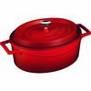 LAVA Metal Litoželezna ovalna posoda rdeča, 4,8 l,premer 29 cm