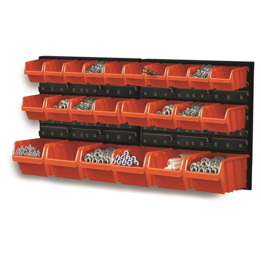 Tabuľa s úložnými boxmi 24 ks,