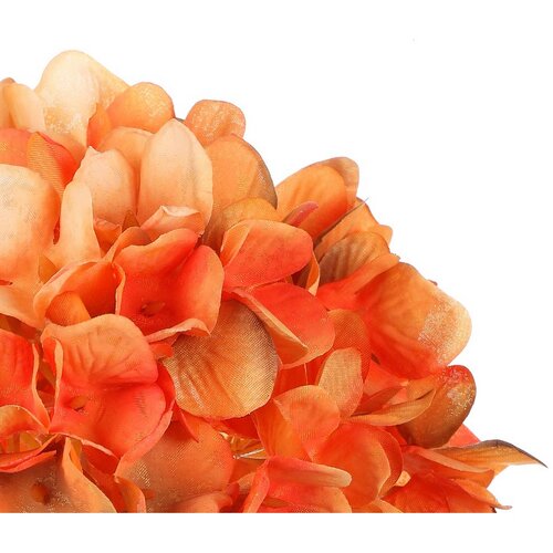 Floare artificială Hortensie portocaliu, 17 x 34 cm