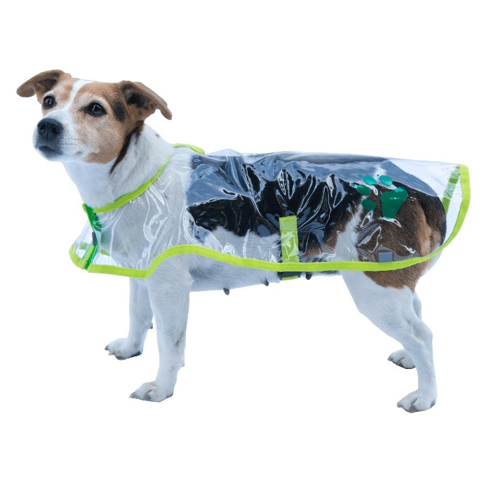 Obleček - Pláštěnka "Bella"průhl reflex neon zelen 36 cm, 36 cm