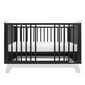New Baby Crib Marcus, negru/alb
