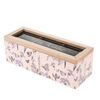 Drewniane pudełko na woreczki herbaty Pinkie różowy, 23 x 8 x 8 cm