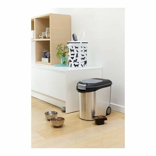 Curver Posoda za krmo, srebrna, 35 l