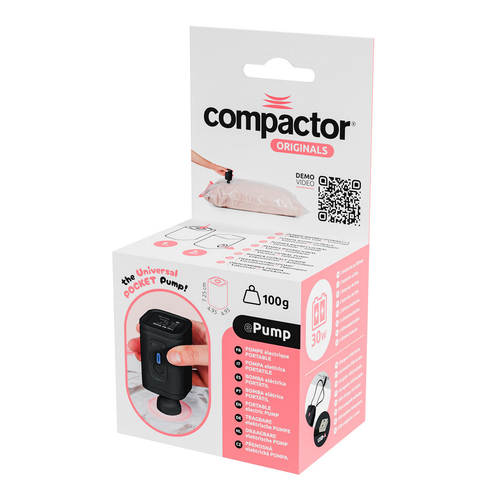 Compactor Elektrická akumulátorová vakuová pumpa s USB dobíjením 30 W
