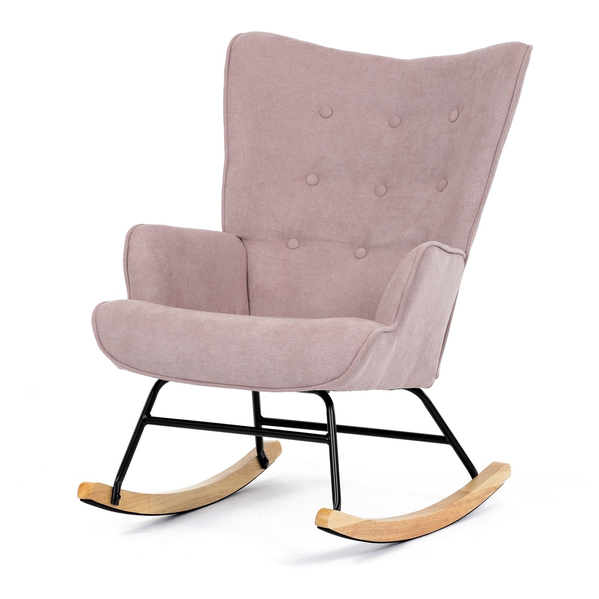 Fotel bujany PINK2, różowy