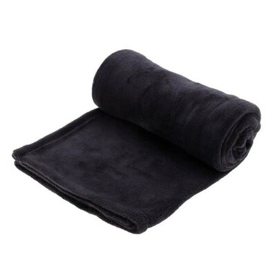 Fleece odeja temno siva, 125 x 150 cm