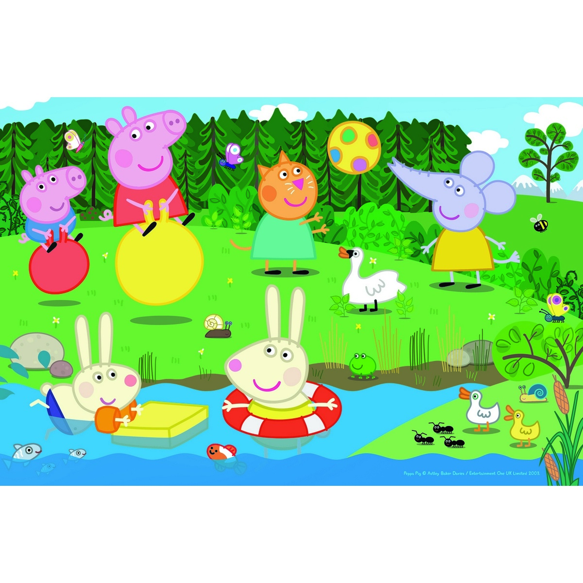 Obrázok Trefl Puzzle Prasiatko Peppa pri rybníku, 60 dielikov