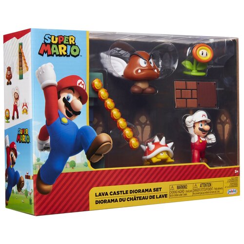 Super Mario Lava igralni set s figuricami, 6 cm