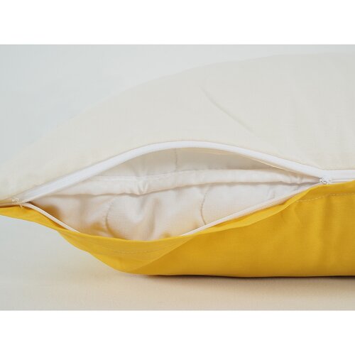 B.E.S. Petrovice Pościel bawełniana Double face musztardowy/kawowy, 220 x 200 cm, 2 szt. 70 x 90 cm