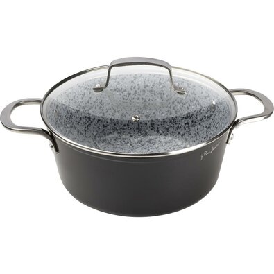 Lamart LT1254 caserolă cu capac Granit, dia. 24 cm