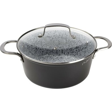 Lamart LT1254 serpenyő fedéllel Granit, átmérő 24cm