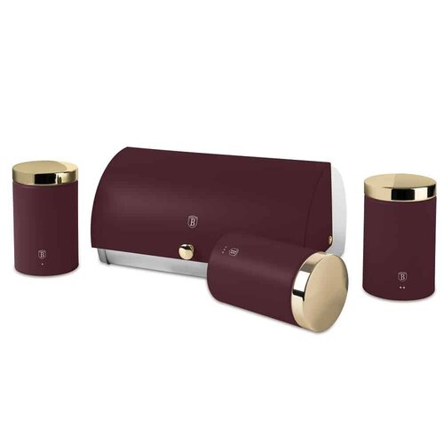 BerlingerHaus Cutie pentru pâine și set de recipiente pentru alimente Leonardo, 1+3 buc.