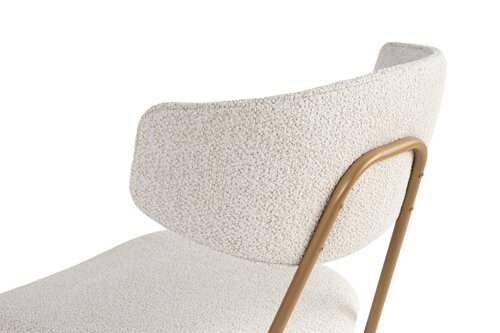 Set de scaune de sufragerie Nancy White and Gold, 2 buc.