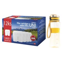 Maxxo Výhodná sada UNI vodné filtre 12 ks +  športová fľaša