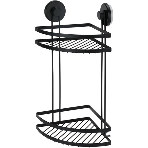 Bathroom Solutions Кутова полиця для ванної кімнати, 2 полиці, 25 x 18 x 37 см