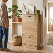 Szafka na buty z przegrodami G1016 OAK, dąb