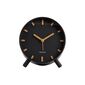 Karlsson 5943BK design ceas cu alarmă 11 cm, negru