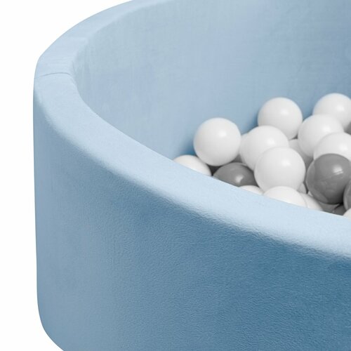 Bazin uscat pentru copii cu bile New Baby,albastru