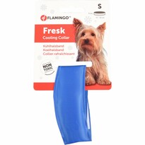 Flamingo Kühlhalsband für Hunde, Größe S 16 - 22 cm, blau