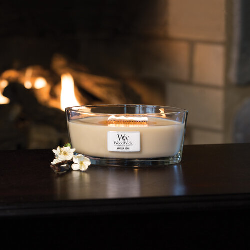 WoodWick Vonná sviečka loď Vanilla Bean, 453 g