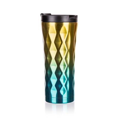 Banquet Potovalni dvostenski vrč GINSTER 450 ml,zlato-modra