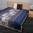 Prehoz na posteľ Paolina modrá, 240 x 220 cm