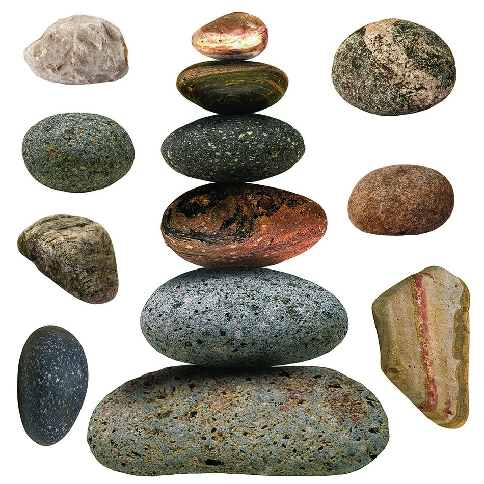 Samolepicí dekorace Stones, 30 x 30 cm