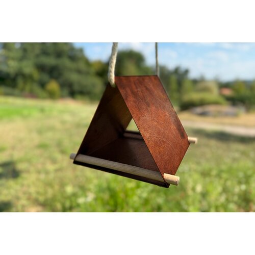 Krmilnica za ptice Vela 25 x 25 x 20 cm, cortenCORGARDEN 1041