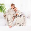 Decoking odeja z rokavi Lazy Kids krem , 90 x 105