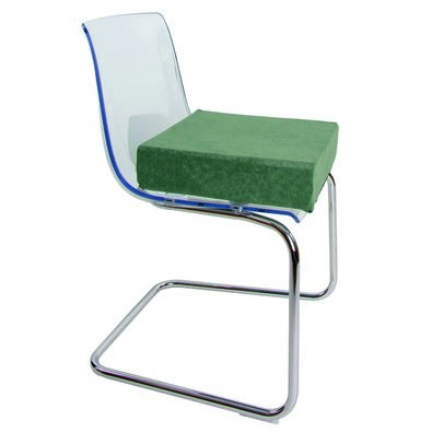 Pernă de scaun înălțată, verde