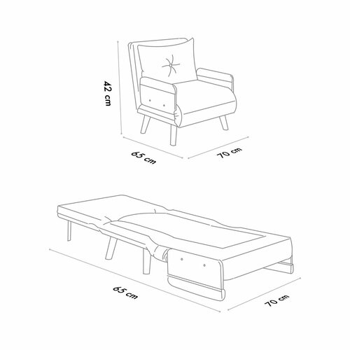 Rozkładana sofa Bergen Green