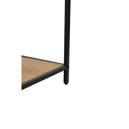 Kovový regál LOFTY GRID Asym Oak, 185 x 77 cm