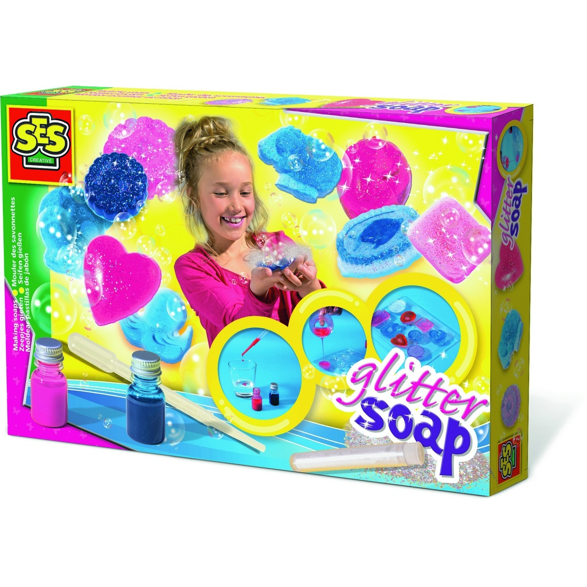 Poza Kit Ses de fabricare sapunuri colorate