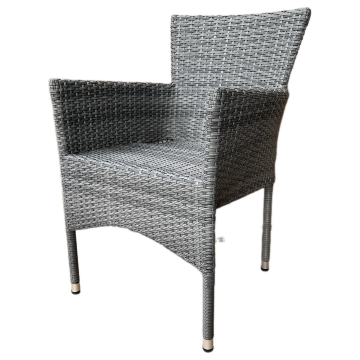 Krzesło ogrodowe Autronic, metal, polirattan,szary, AZC-S2118 GREY