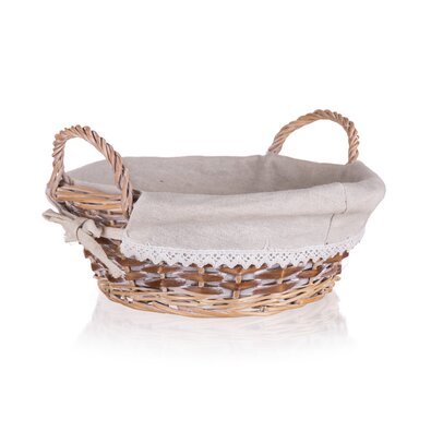Home Decor Pleten koš z ročaji Duo, 30 x 11 cm