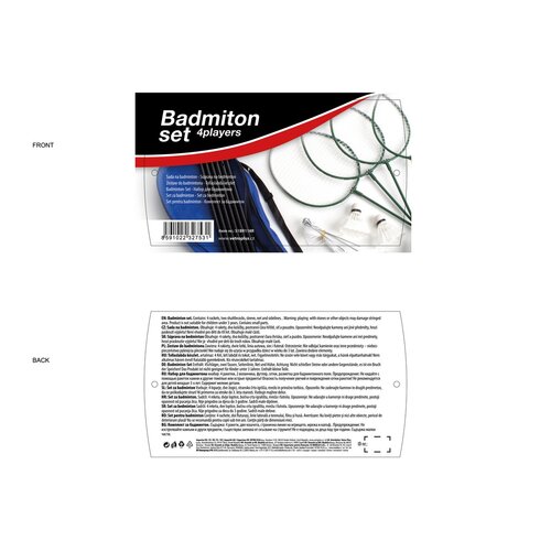 Set de badminton Vetro-plus pentru 4 jucători