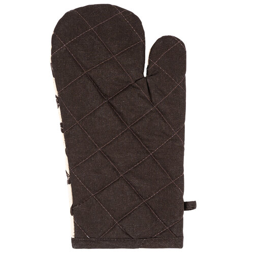 Ofenhandschuh Kaffee mit Magnet, 18 x 32 cm