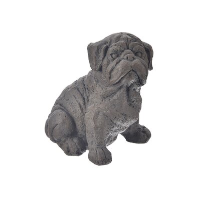 InDecor Keramični bulldog rjava, 28 x 21 x 28 cm