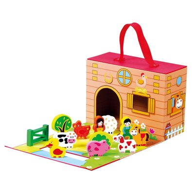 Bino Farm im Reisekoffer, 28 x 24 x 11 cm