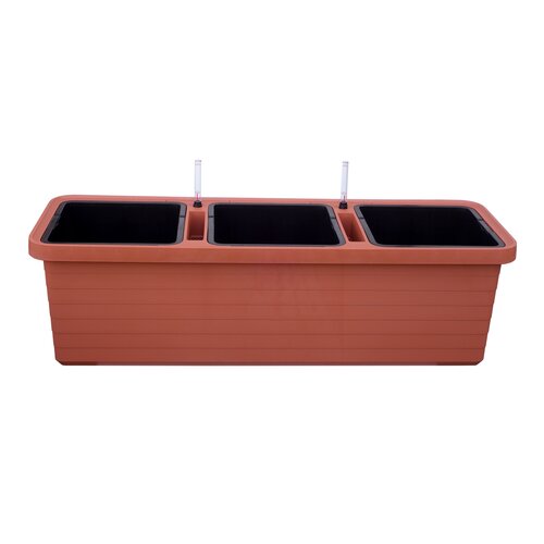 Plastia Ghiveci cu auto-irigare Berberis TRIO, terakota