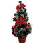 Rojo karácsonyfa mikulásvirággal, piros, 50 cm