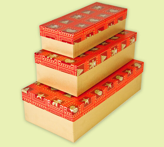 Darčkové škatuľky, oranžová