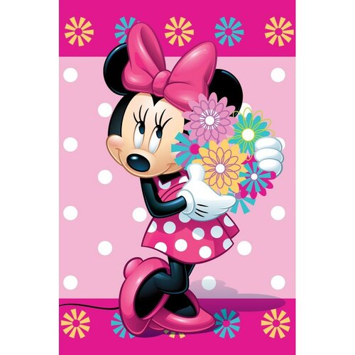 Pătură copii Minnie Flower, 100 x 150 cm
