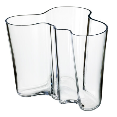 Váza Alvar Aalto 16 cm, čiré sklo