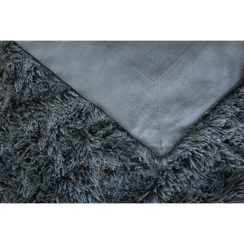 Jerry Fabrics odeja z dolgimi vlakni Riccia temnosiva, 230 x 200 cm
